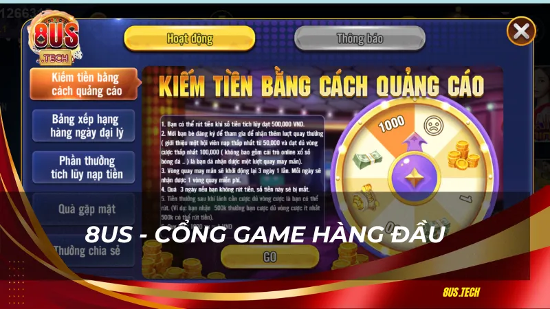 8US - Cổng game hàng đầu