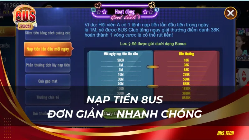 nạp tiền 8us